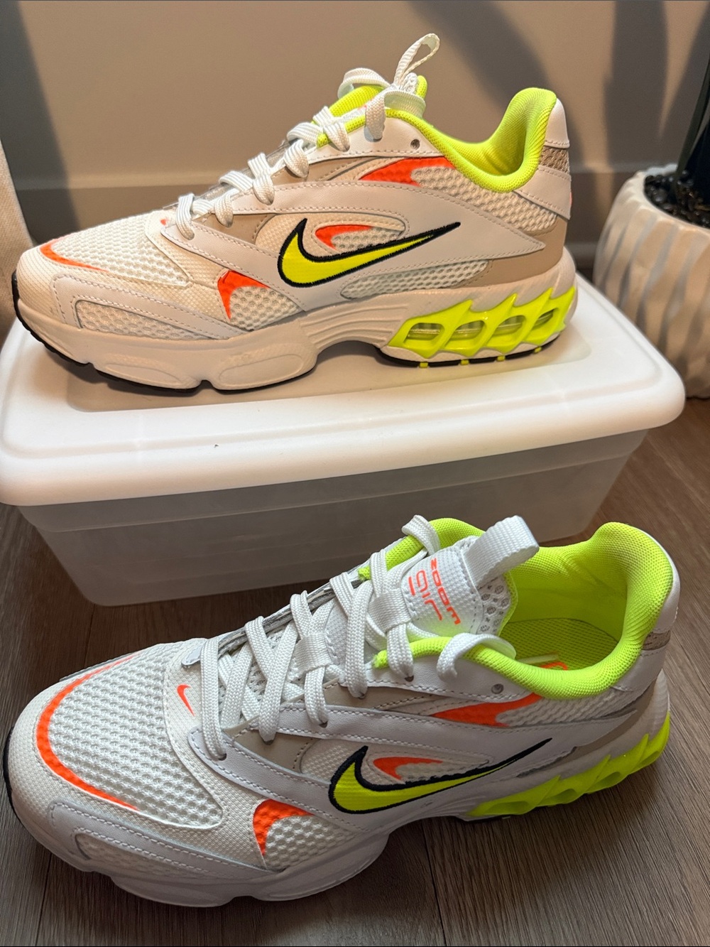 🧡 Nike Zoom Air Fire Running Sneakers Sz 8